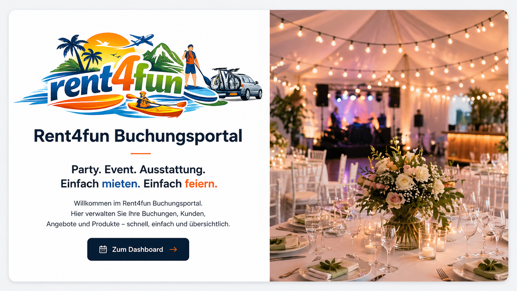 Rent4fun Buchungsportal